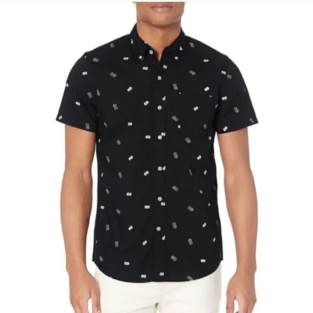 GOOD threads men's dice button down sz xl nwt